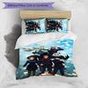 Jujutsu Kaisen Printed 3PCS Bedding Set Soft Breathable Duvet Cover Pillowcases Set Washable Bedroom Decor Home Gift