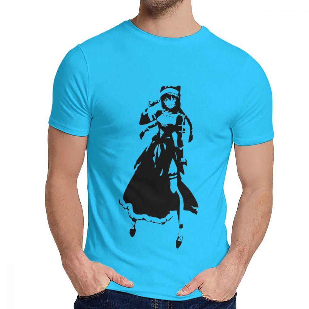 Overlord Lupusregina Beta Anime T-Shirt Lässig O-Ausschnitt 100% Baumwolle Große Größen T-Shirt