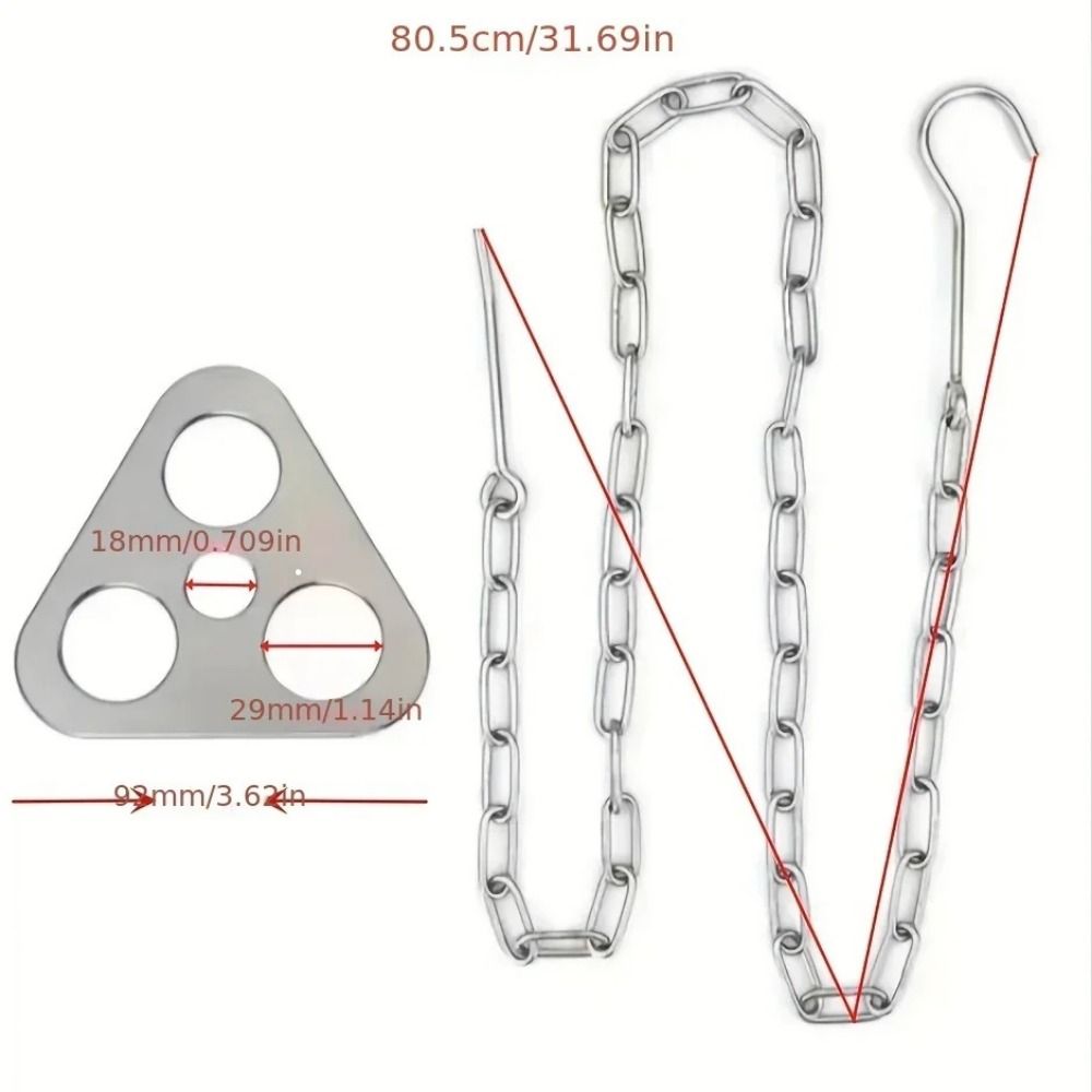 Adjustable BBQ Tripod Detachable Pot Tripod Set Camping Gear Camping Tripod Outdoor Cooking