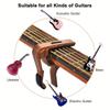 Aluminum Zinc Zinc Alloy Guitar Tuning Clamp Rose Wood Grain Violin Tune Change Clamp  Acoustic Guitar