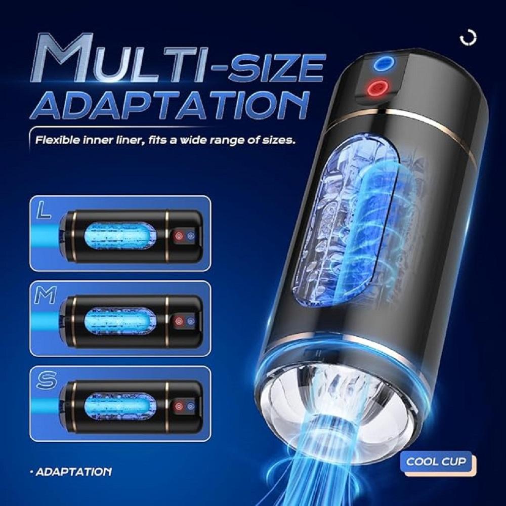 Automatic Male Masturbator 10 Vibrating Mode 3D Textured  Sleeve Real Pocket Pussy Stroker Hands Free Adult Sex Toys for Man