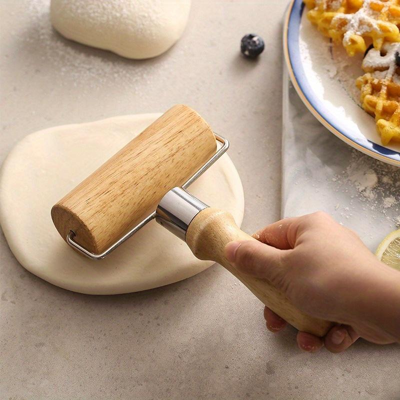 Wooden Rolling Pin for Baking – Single-Headed Dough Roller with Thick Handle, Kitchen Baking Tool for Effortless Rolling