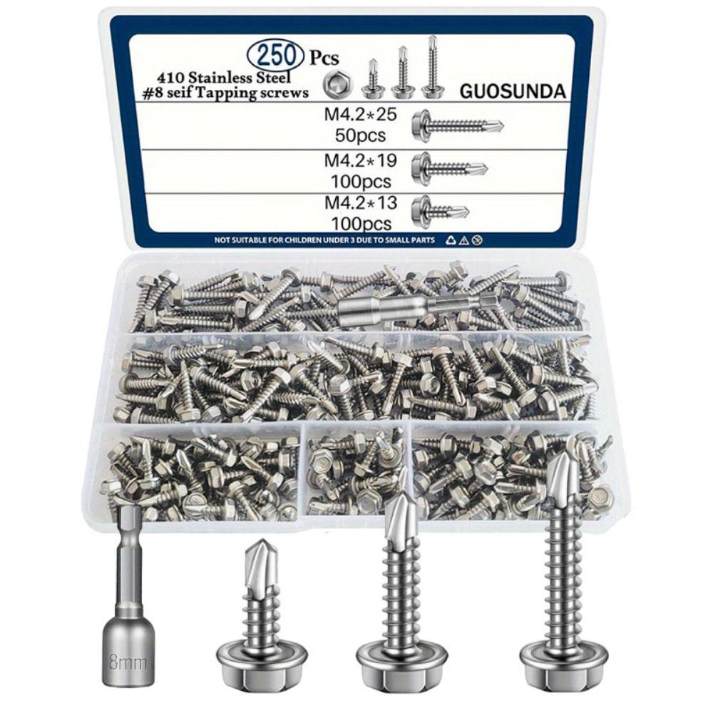 M4.2 Size Self Tapping Screws With Cushion Dovetail Iron Sheet Screws  Sheet Metal Applications