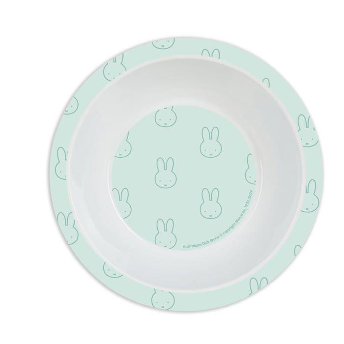 Set of Baby Plates and Cutlery - Safta - Mint - Deep Plate - Flat Plate - Spoon - Fork