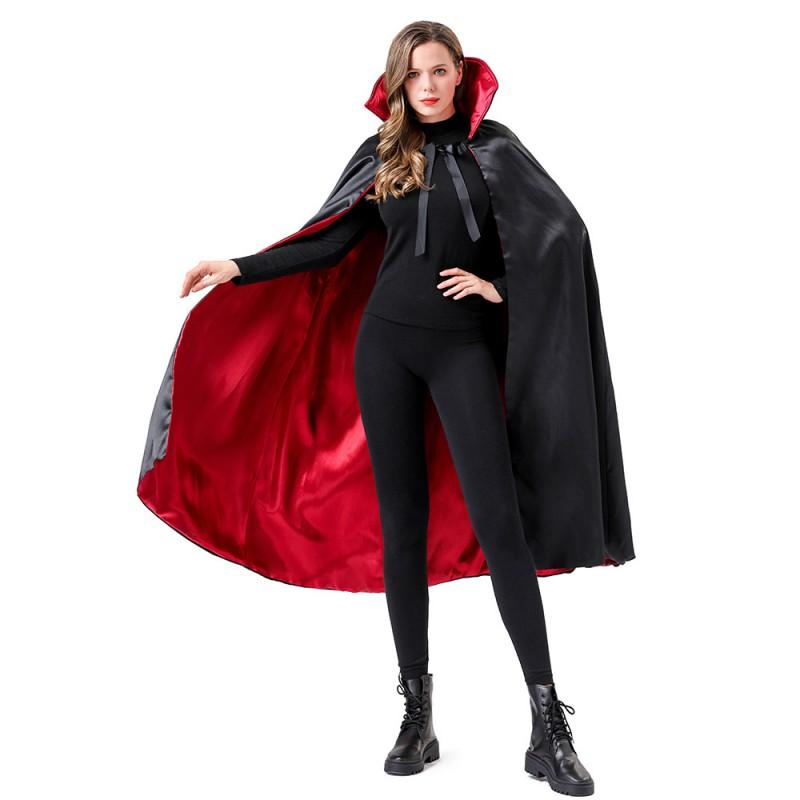 Womens Elegant Reaper Cape Costume Halloween Cosplay Party Stage Performance Fantasy Theme