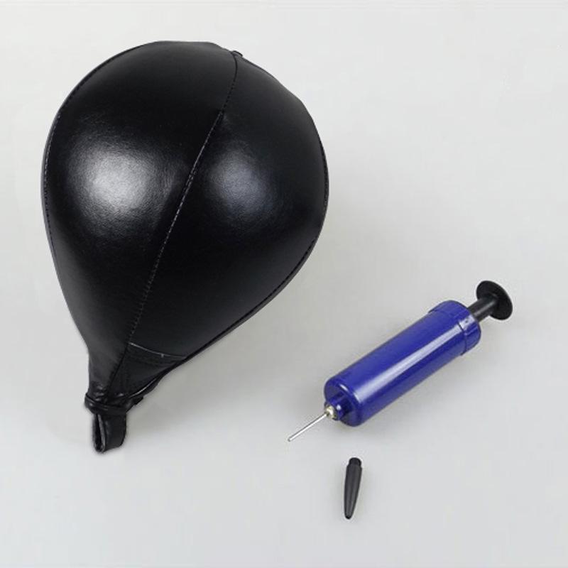 

PU Adult Speed Reaction Hanging Boxing Pear Ball for Home Training Black