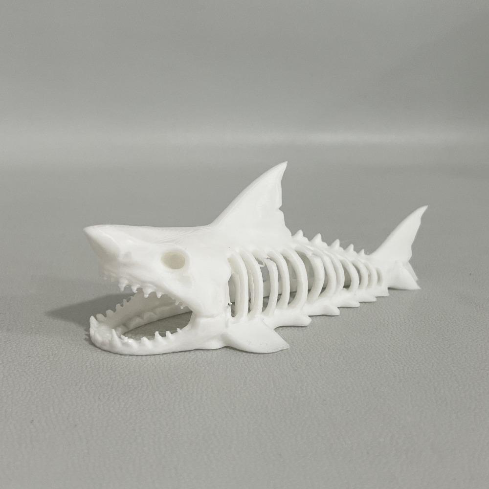Unpainted Shark Skeleton Hideaway House 3D Printed Aquarium Underground Cave  Aquarium