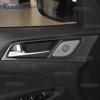 Carbon Fiber Style Interior Sticker for Hyundai Tucson TL/TLE J6 2015 2016 2017 2018 2019 2020 Door Handle Area