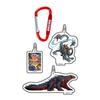Gakken Strongest King Encyclopedia Keychain, Dragon, Proof of the Strongest Clan, Q750933, Single Item, 1 Keychain, 3 Charms, Stand Included