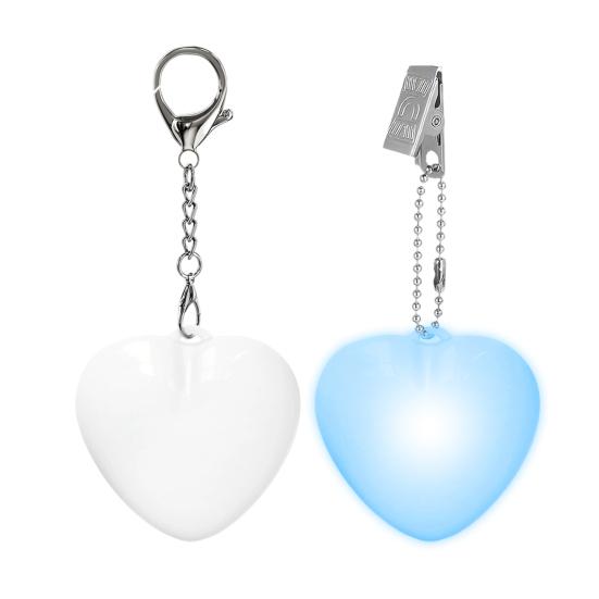 

Heart Shaped Purse Light with Touch And Motion Sensor USB Charging Automatic LED Glow Mini Flashlight Wallets Keychains Compact Heart Gift Light D