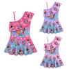 Kids Girls Anime Cartoon K-Pop Rumi Zoey Mira Print One-piece Swimsuit Swimwear