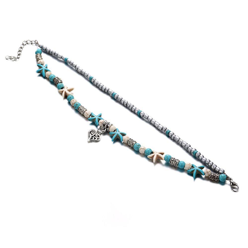 Beads Ankle Bracelet Adjustable Pendant Anklet New Foot Chain  Women