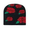 Beanie Autumn and Winter Wool Hat Rose Sunflower Flower Jacquard Knitted Hat Pullover Hat Women