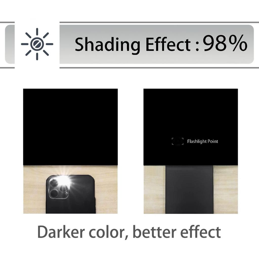 Pack of 2 100% Room Darkening Blackout Curtain Thermal Insulated, Heavy Panels, Black