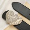Diamond-Encrusted Love Belt With Skirt Decoration Waist Circumference Outer Wear Heart-Shaped Buckle Waist Belt Simple Belt