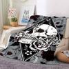 1PC Skull Roses Blanket - Soft Warm All-Season Throw for Sofa, Bed, Car, Office, Throw For Sofa yy250916113