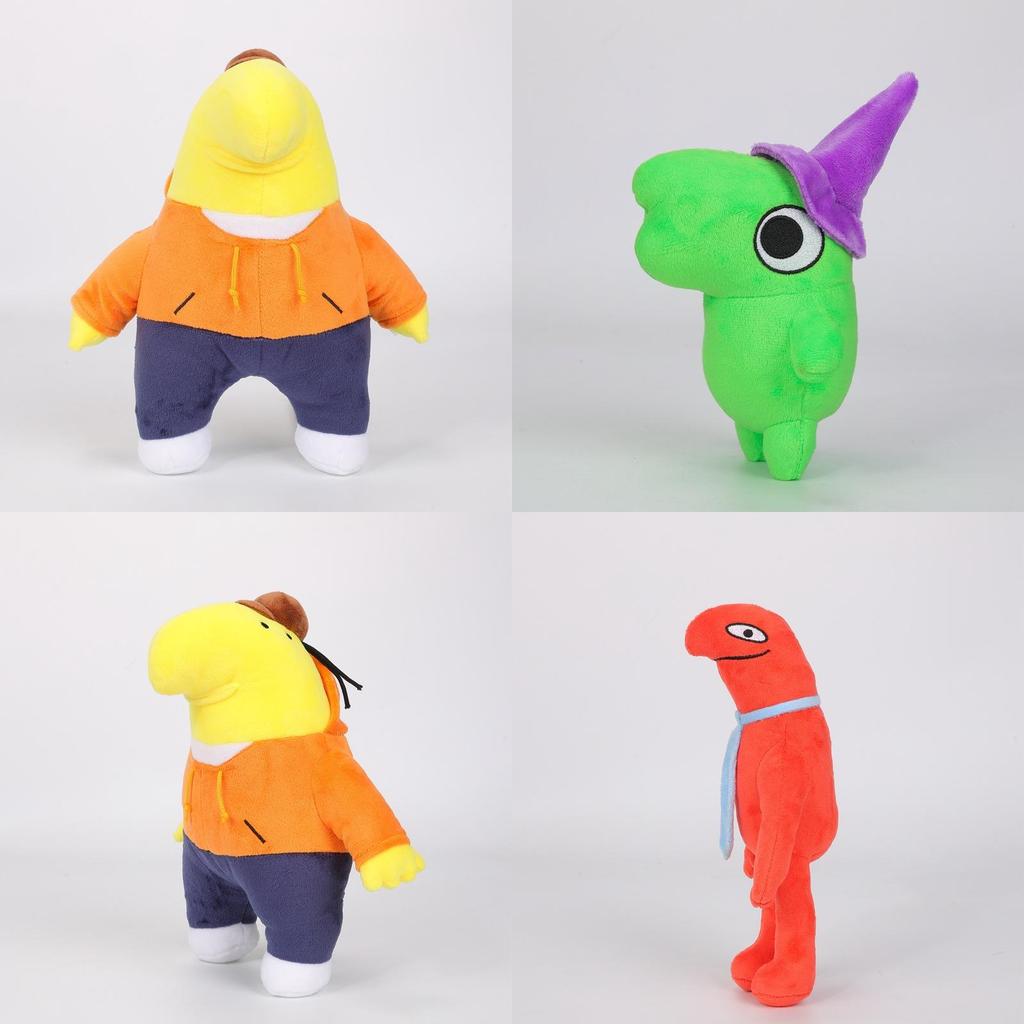 Smiling Friends Mr. Frog Plush Toy Gift 125g 25cm Green Sausage Mouth