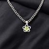 Green Peridot Gemstone 925 Sterling Silver Chain Pendant Jewelry For Women Gift CP-27-9