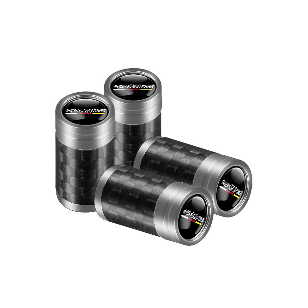 4pcs Carbon Fiber Car Tire Valve Cap Metal Tyre Wheel Stem Air Valve Cover For Honda Civic Mugen Jazz City Fit Accord 7 Odyssey