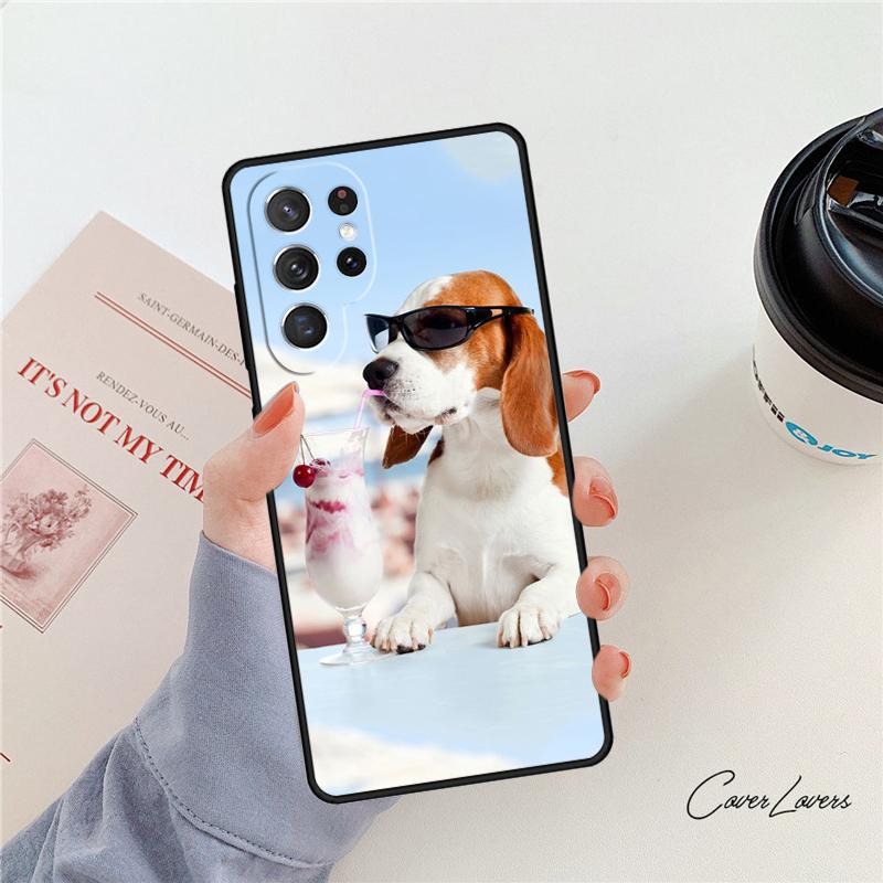 Love My Beagle Puppies Dogs Phone Case For Samsung Galaxy S24 S25 S23 S22 Ultra Note 10 20 Plus S20 S21 FE Cover