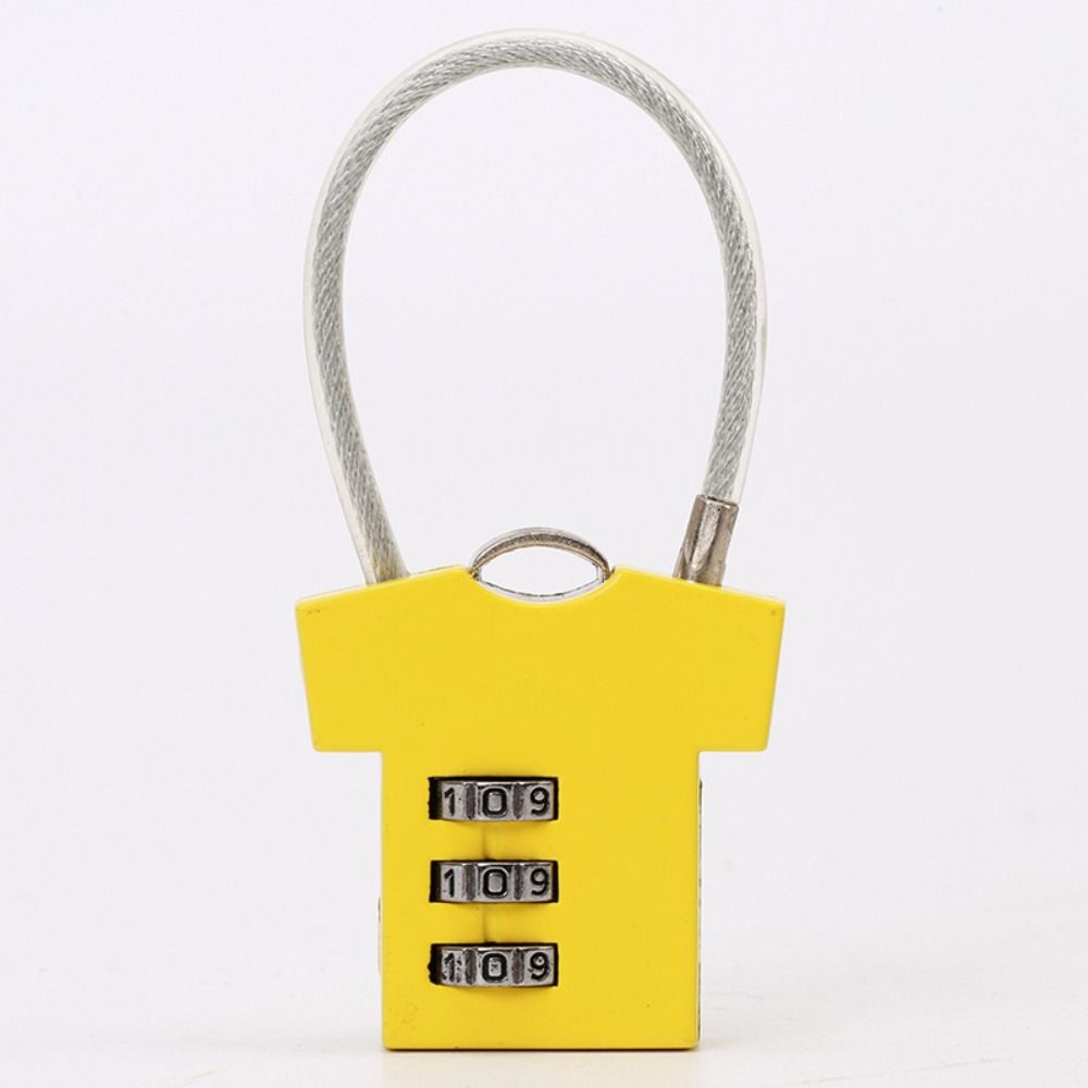 3 Digit Aluminum Alloy Password Lock Steel Wire Security Lock Suitcase Luggage Coded Lock Cupboard Cabinet Locker Padlock