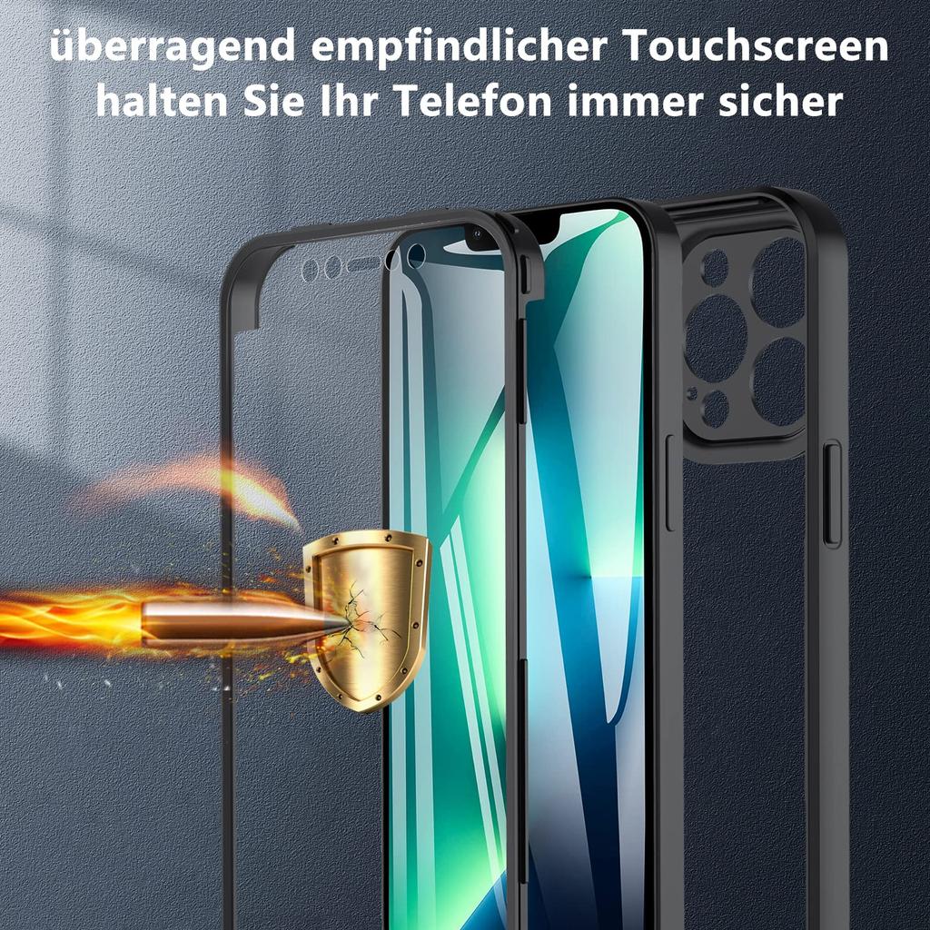 360 Degree Phone Case For Xiaomi Redmi Note 13 12 Pro 11 10 4G 5G Redmi 13C 12C 10C A2 A1 Transparent Bult in Screen Protector