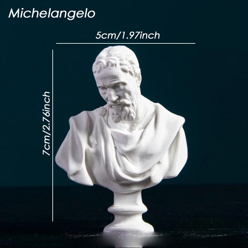 Scultura Moderna Tavolo Mini Ornamento Mitologia Greca Statua in Gesso David Figura in Resina Gesso Disegno Pratica Artigianato Decorazione