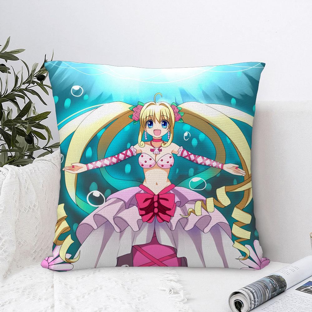 Mermaid Melody Pichi Pichi Pitch Pillow Case Sofa Decorative Home Double-sided Print Plush Throw Pillow Covers Cushion Decor