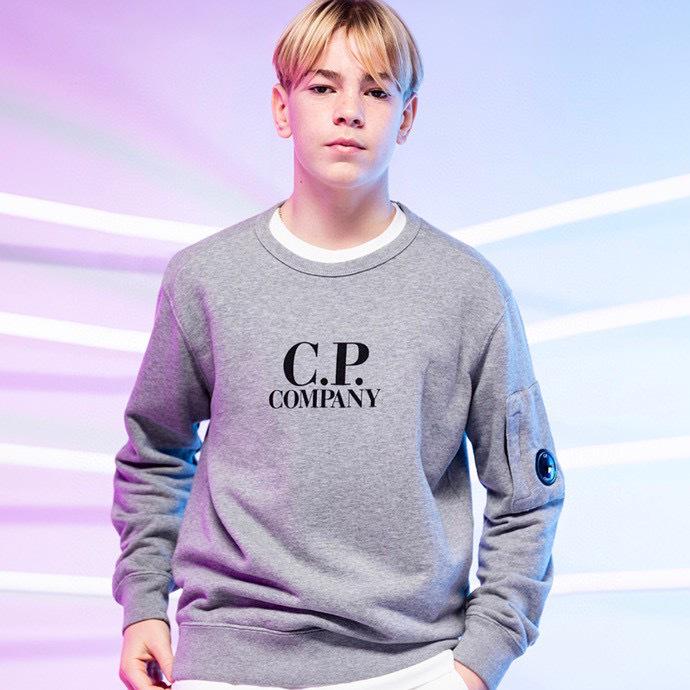 European & American CP Logo Casual Round Neck Hoodie