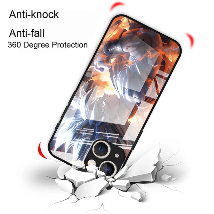 D-ragonS B-allS Goku Glass Phone Cover Case for iPhone 17 Pro Max 12 11 15 Plus 16 XR Air 8 13 14