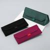 1PC Velvet Triangle Folding Glasses Women Case Elegant Sunglasses Case Purse Hard Men Elegant Reading Glasses Box