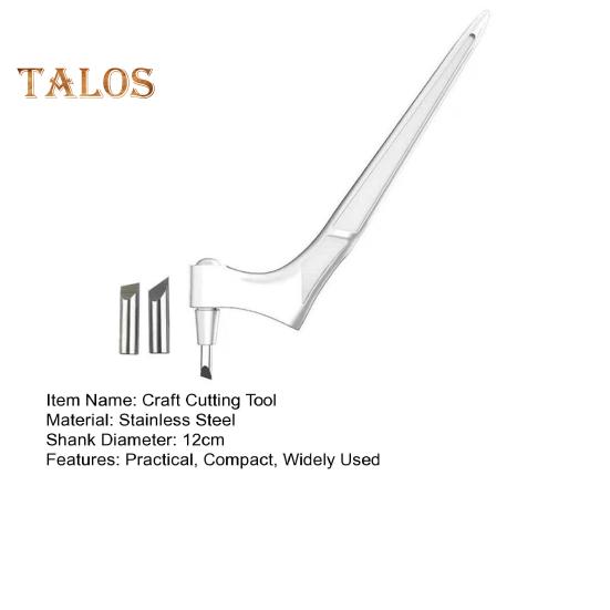 Řezací nástroj na řemesla s ergonomickou rukojetí, otočná čepel o 360 stupňů, nerezová ocel, řezací pero, alba, DIY řemeslný nástroj