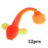 Soft Lure 4.5g 3.5in 90mm 12PCS/Lot Fishing Swimbait Lure Set Tail Worm Saltwater/Freshwater Fishing Baits