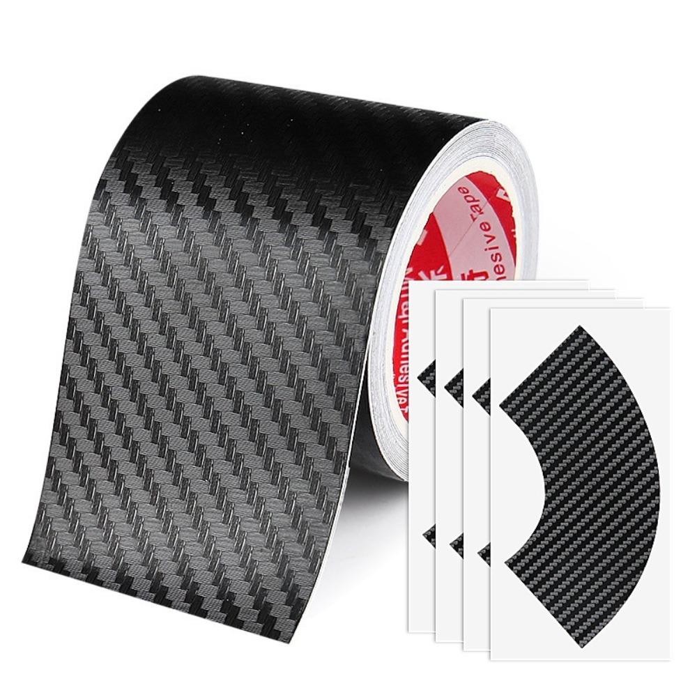 Carbon Fiber Pattern Automotive Pinstriping Tape Adhesive Wrap Tape Vinyl Tape Roll  Home Decor Black -3m*50mm
