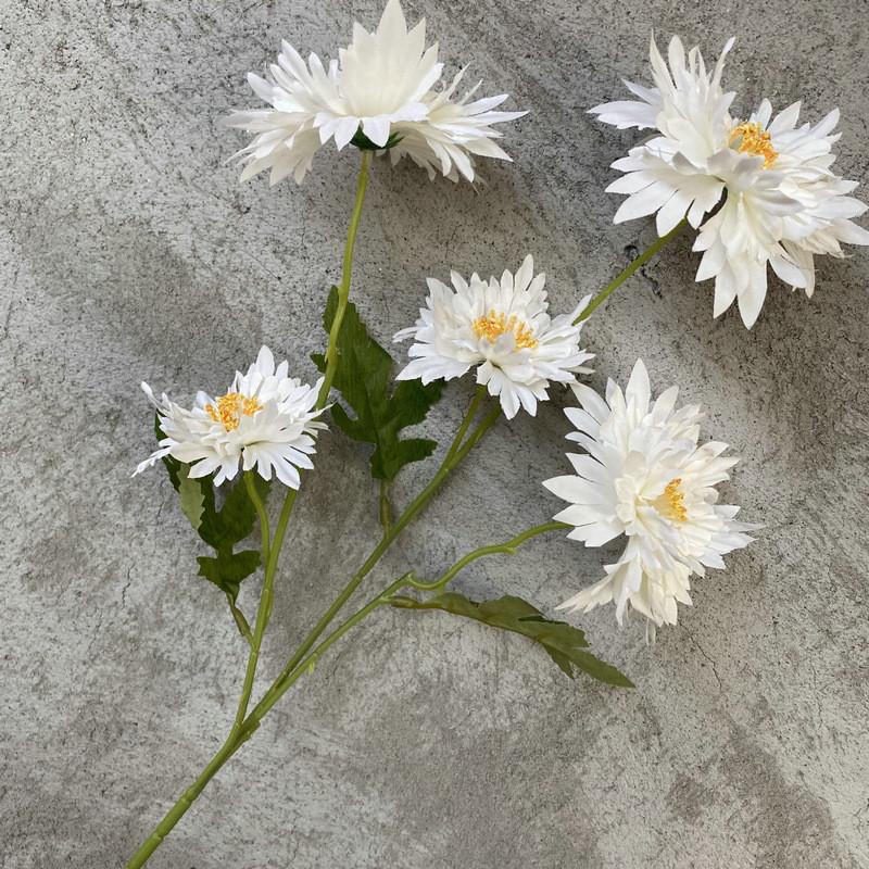 Flower Artificial Bouquet With 5 Prong Fabric Home Wedding And Decoration Hotel