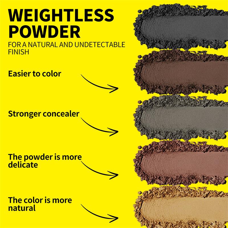 SEVICH 12g Magical Fluffy Hairline Powder Hair Line Shadow Hair Concealer Root Cover Up Gray Coverage Unisex Instantly Black/Dark Brown/Coffee