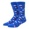 High Quality Fashion casual men's socks cartoon food car series fun women's socks