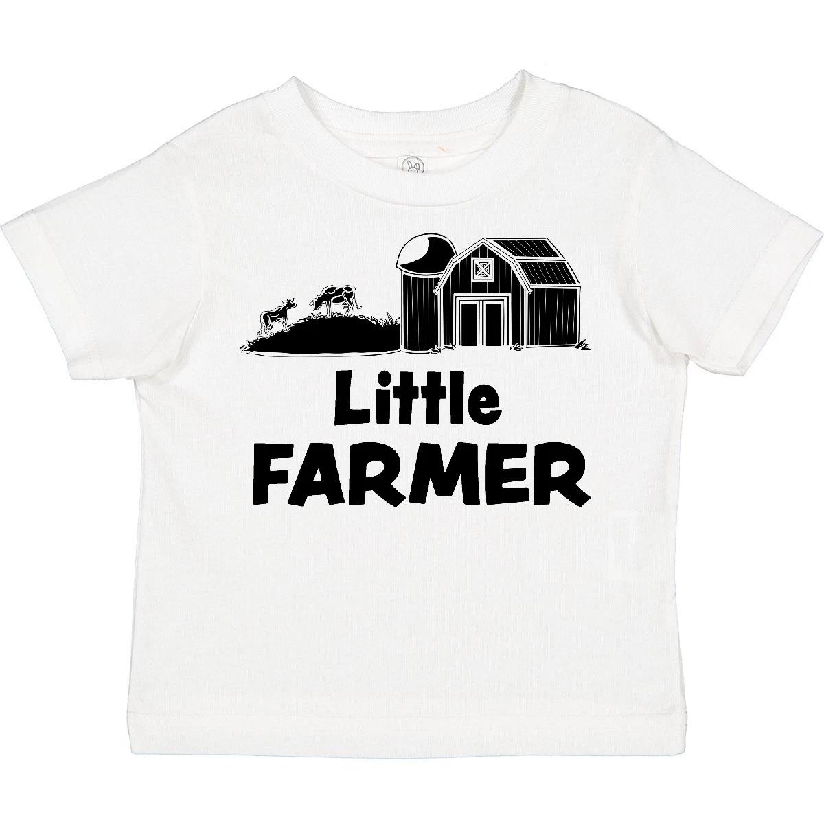 

Inktastic Little Farmer Barn, Silo And Cows Toddler T-Shirt Shower New Farming 130