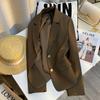 Women's 2025 Autumn Khaki High-End French Slimming Blazer Suit