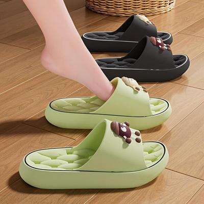 Pantofole carine a forma di palla di carbone per donna in estate, nuovo design antiscivolo per uso esterno, casa interna, pantofole fresche per uomo