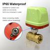1/2" 3/4" 1" 2" IP65 Waterproof Motorized Ball Valve 220V 12V 24V Brass Electric Ball Valve 3 Wire/2 Wire Ball Valves
