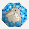 1pz Ombrello Automatico Apri/Chiudi Totoro Fiori, Telaio in Ferro Robusto, Design Pieghevole Portatile, Viaggio, Uso Quotidiano214