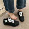 Autumn New Trend Korean Version Temperament Fashion Foreign Style lace-up Round toe Versatile Casual Comfortable flat shoes