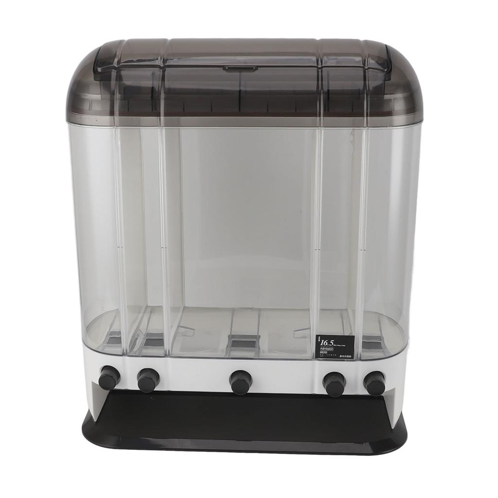Reisspender 16,5 kg Großes Fassungsvermögen Transparent Versiegelt Reiseimer Luftdichte Mehlaufbewahrung