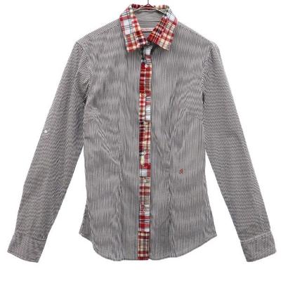 Camisa Listrada Manga Longa Mulher Usada