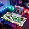 Custom Name Personalized Crayon Shin Pattern Mousepad, Laptop PC Desk Mat, Decorative Desk Mat for Home Keyboard Pad Gift