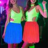 Neons Party Decoration Belly Dance Hip Scarf Skirt Sparkly Tassels Wrap Skirt Rave Costume for Wedding Birthday Concert