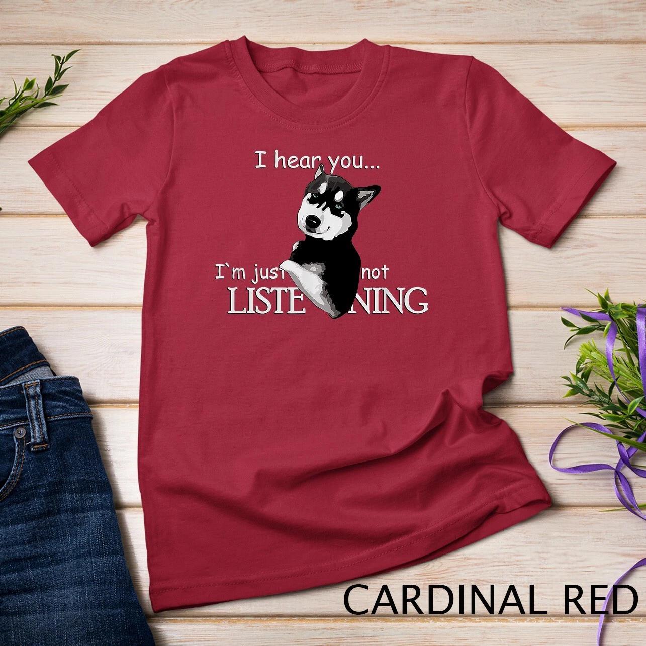 Футболка с изображением Сибирского Хаски - Футболка Хаски - Футболка для любителей собак Унисекс M