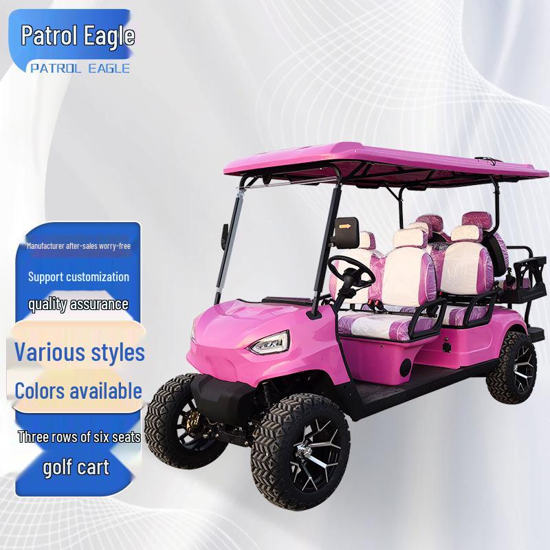 Electric 6-Seater Off-Road Golf Cart for Tours, Sightseeing, and Hotel Patrols