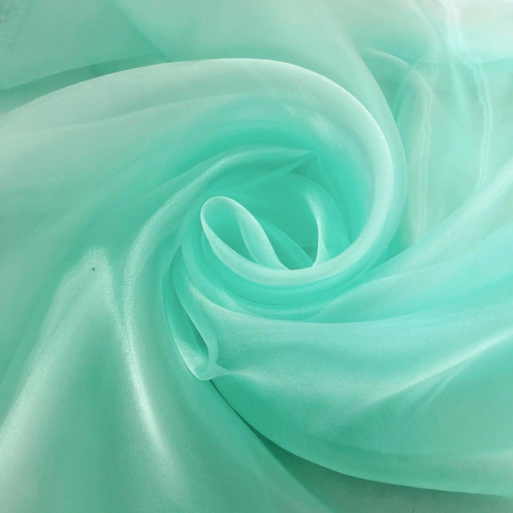 DIY Christmas Tree Bow Decoration Transparent Pearlescent Slightly Hard Organza Fabric Wedding Floral Wedding Dress Gowns Fabric
